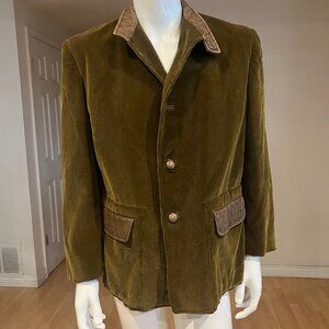 MENS 70'S CORETFIEL CORDUROY ELBOW PATCH JACKET SIZE 42